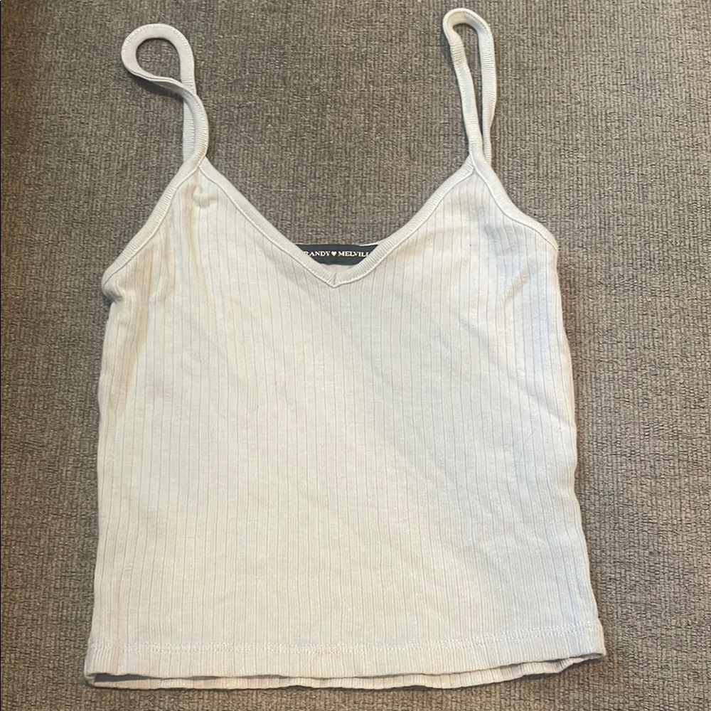 Brandy Melville light blue  Ribbed Fitted Camisole